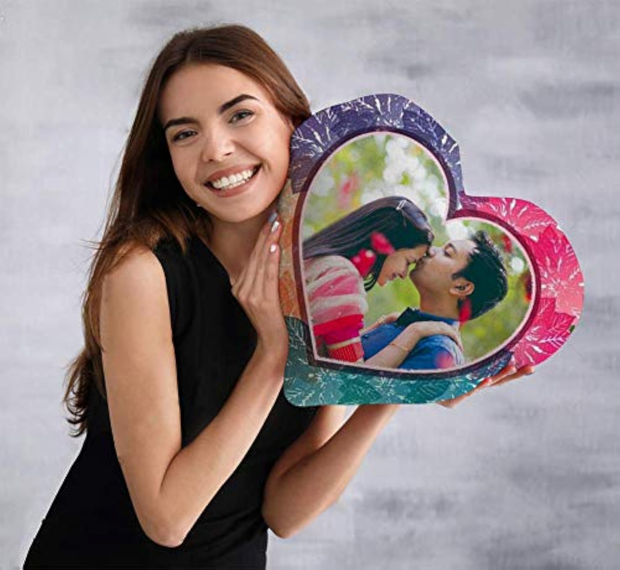 Personalized Magical Heart Cushion, Custom Photo Gift